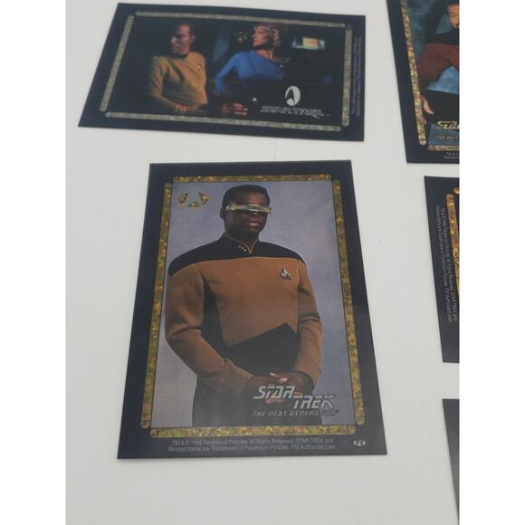 1996 90s STAR TREK LOT OF 10 VENDING MACHINE STICKER PRISM PICARD SPACESHIP - Picture 5 of 10